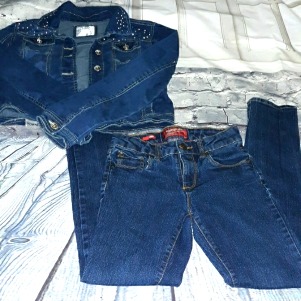 Bundle jeans Arizona EAN and jacket justice (1)